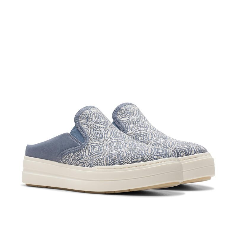 クラークス レディース シューズ スリッポン・ローファー Clarks Audreigh Cove Blue Textile ブルー