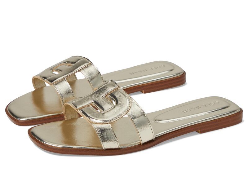コールハーン レディース シューズ サンダル Cole Haan Chrisee Sandalsoft Gold Leath ゴールド