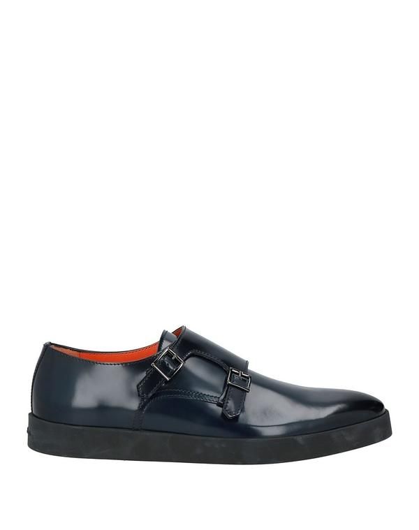 サントーニ メンズ シューズ スリッポン・ローファー SANTONI モカシン Midnight Blue ブルー