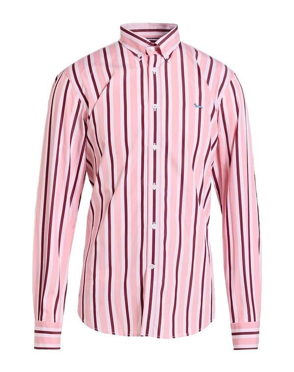 ハーモント ブレイン メンズ トップス シャツ HARMONT BLAINE ストライプ柄シャツ Pink ピンク