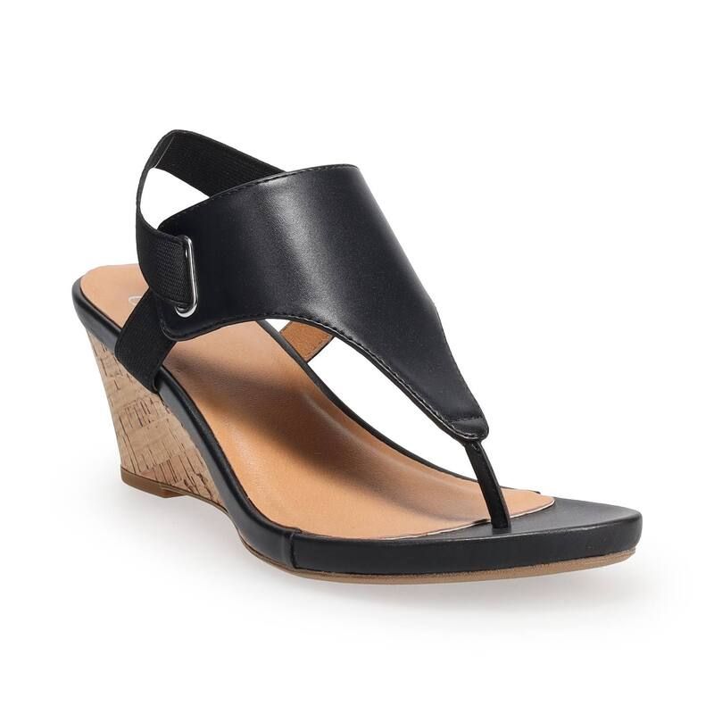 クロフト＆バロー レディース シューズ サンダル Croft Barrowedge Thong Womensandals Black ブラック