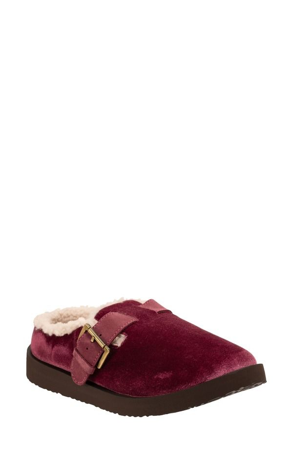 レヴィタライン レディース シューズ サンダル ベルベット Revitalign Gift Velvet Faux Shearling Lined Slipperose Tan タン
