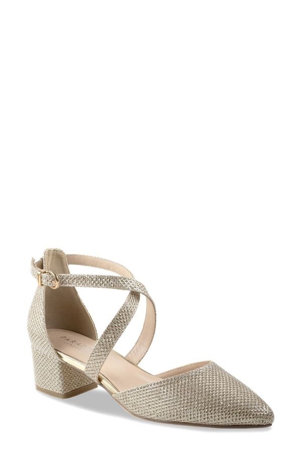パラドックスロンドン レディース シューズ ヒール トール Paradox London Pink Francis Metallic Pump Champagne シャンパン