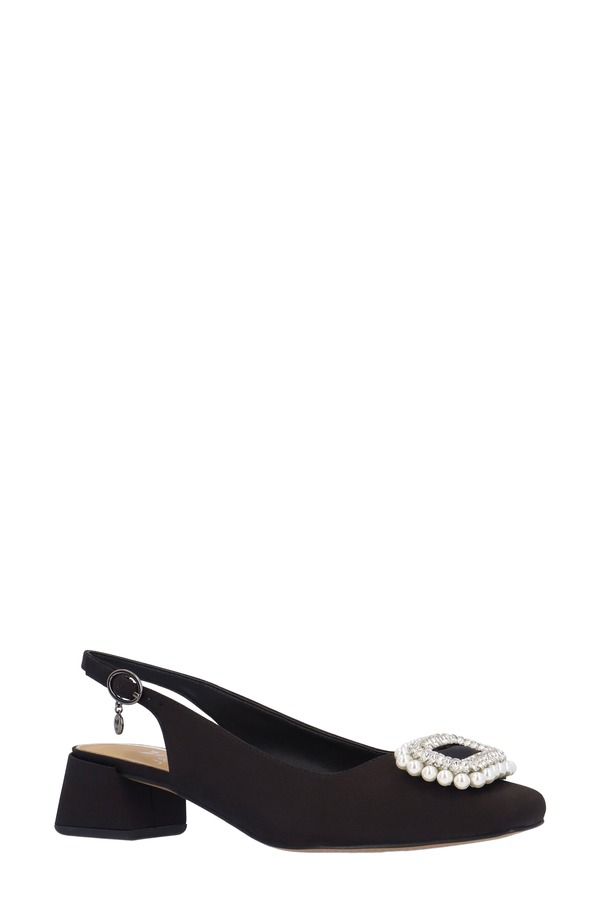 ジェイレニー レディース シューズ ヒール J Reneudora Embellished Slingback Pump Black ブラック