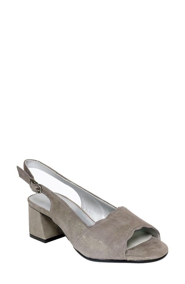 ダイビッドテイト レディース シューズ ヒール サンダル David Tate Dale Slingback Sandal Gray Suede グレー