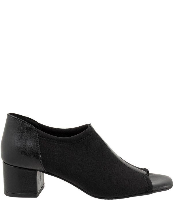 トロッターズ レディース シューズ パンプス ヒール Trotters Lennon Peep Toe Block Heel Pumps Black ブラック