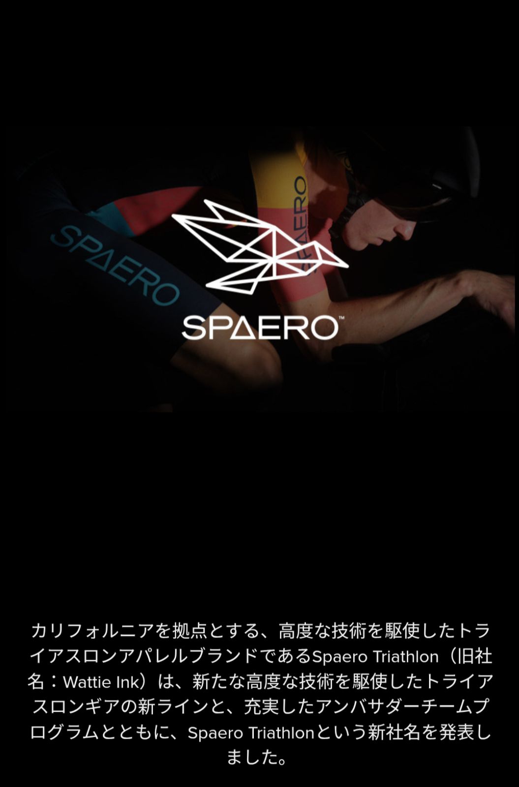 美品 USA製 SPAERO スパーロ トライアスロン ウェア M WATTIE INK