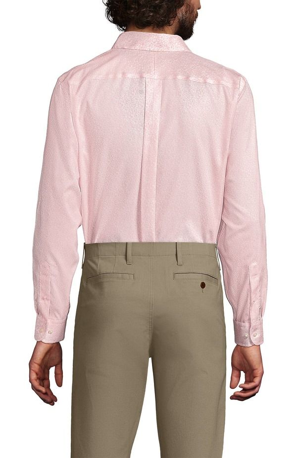 ランズエンド メンズ トップス シャツ ボタンダウン コットン ダウン Lands End No Iron Supima Cotton Pinpoint Buttondown Collar Dress