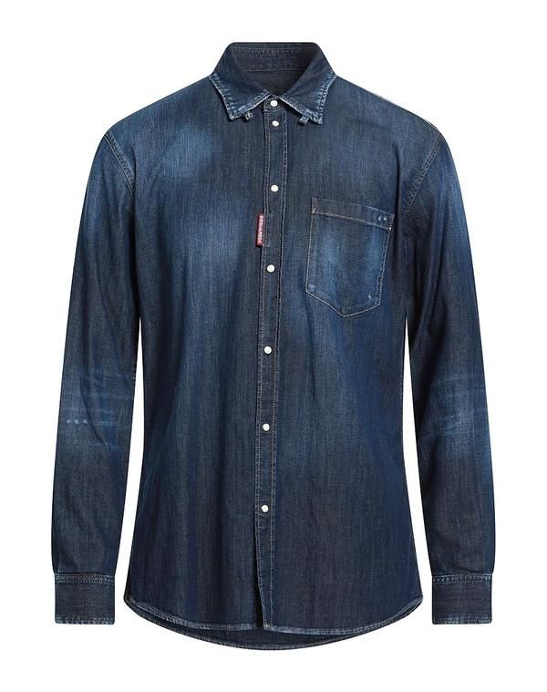 ディースクエアード メンズ トップス シャツ DSQUARED2 デニムシャツ Blue ブルー