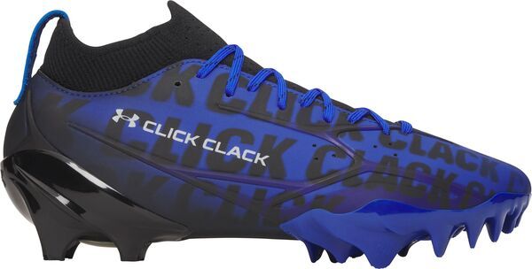 アンダーアーマー メンズ シューズ スニーカー Under Armour Spotlight Pro PTH Football Cleats BlueBlackSilver ブラック