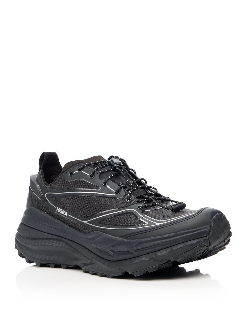 ホカオネオネ メンズ シューズ スニーカー HOKA Menstinsone7 Sneakers BlackSilver ブラック