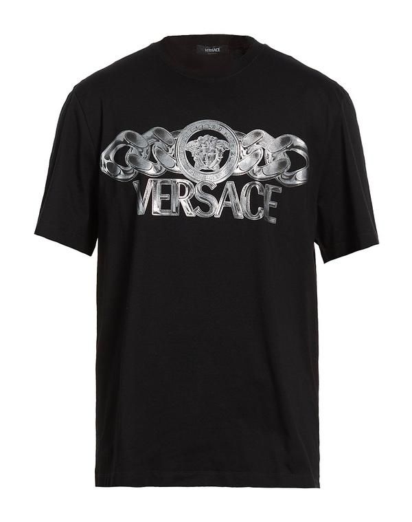 ヴェルサーチ メンズ トップス Tシャツ VERSACE Ｔシャツ Black ブラック