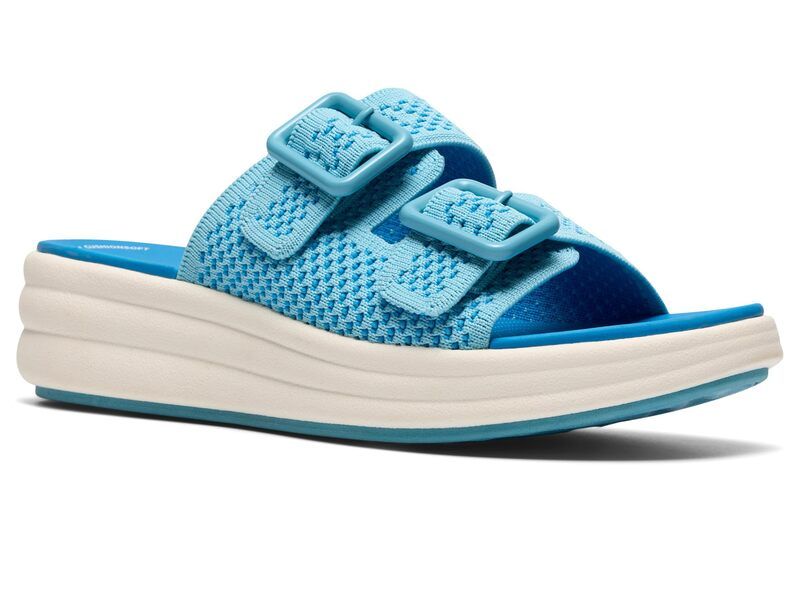 クラークス レディース シューズ ヒール Clarks Drift Faye Bright Blue Tex ブルー