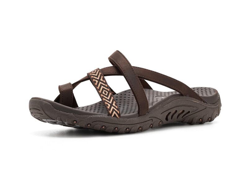 スケッチャーズ レディース シューズ サンダル SKECHERS Reggae Timelessummer Chocolate チョコレート