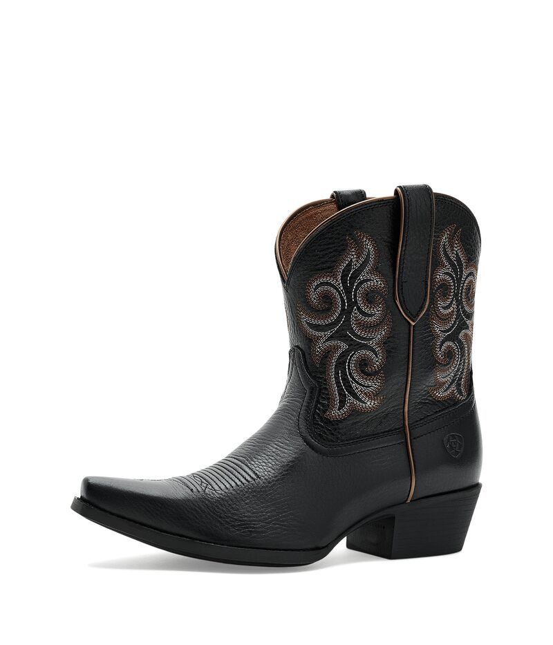 アリアト レディース シューズ ブーツ・レインブーツ Ariat Lacona Black Deertan ブラック