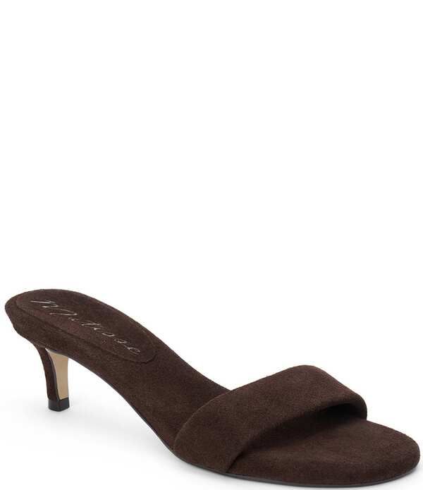 マチス レディース シューズ サンダル スエード Matisse Poppy Suede Single Bandresslide Sandals Choco