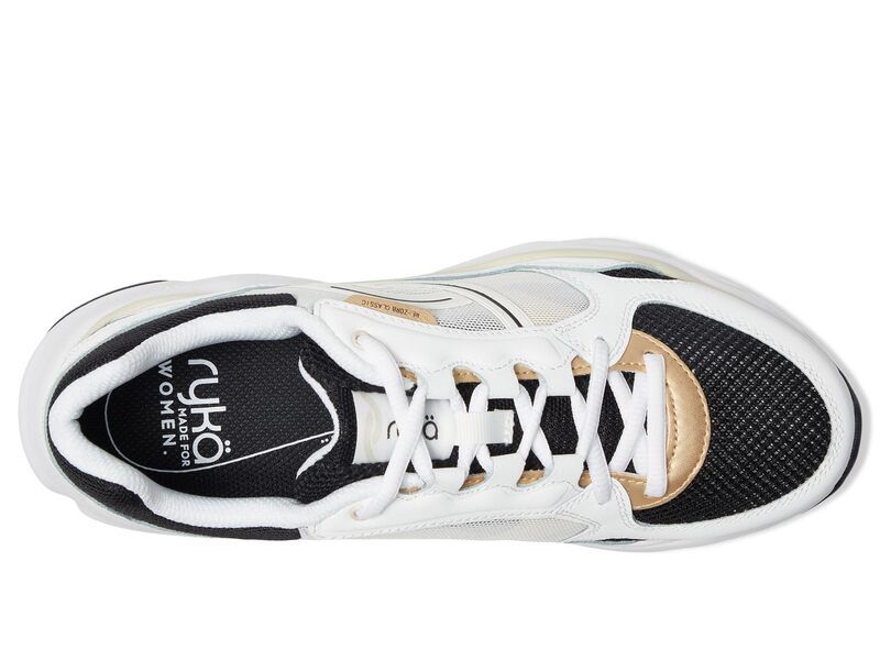 ライカ レディース シューズ スニーカー Ryka Rezorb Max Classic Walking Sneakers White Black ホワイト