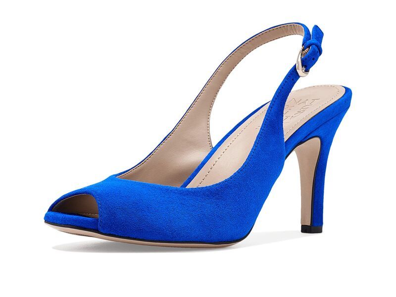 ナチュライザー レディース シューズ ヒール Naturalizer 27 Edit Alexa Photon Blue Suede ブルー