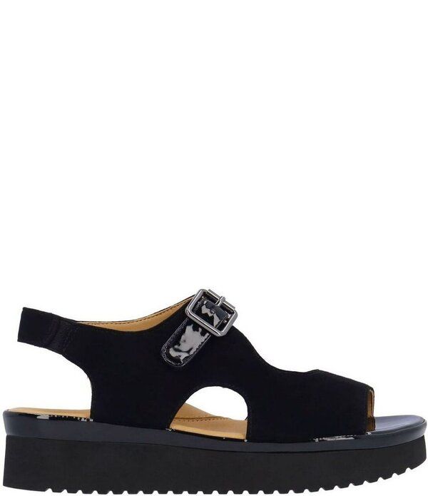 ラモールドピード レディース シューズ サンダル プラットフォーム スエード LAmour Des Pieds Azenor Suede and Patent Platform Wedge Sanda