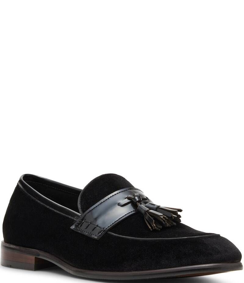 スティーブ マデン メンズ シューズ スリッポン・ローファー ベルベット ローファー Steve Madden Mens Salinas Velvet Tassel Dress Slip On Loa