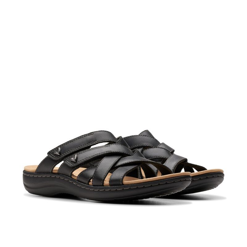 クラークス レディース シューズ サンダル Clarks Laurieann Bali Black Leather ブラック