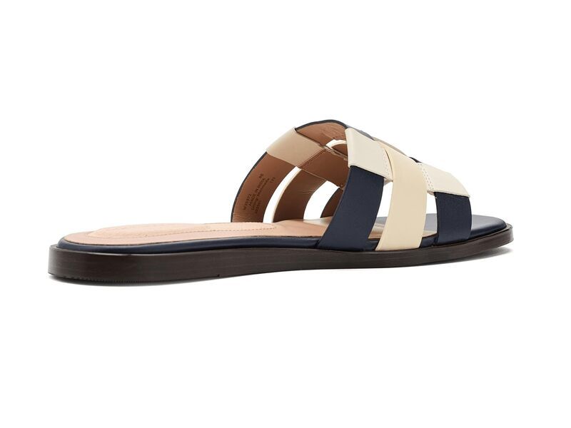 コールハーン レディース シューズ サンダル Cole Haan Goto Ensley Slide MidnightAlabaster Leather コールハーン レディース シューズ サンダル Cole Haan Goto Ensley Slide MidnightAlabaster Leather