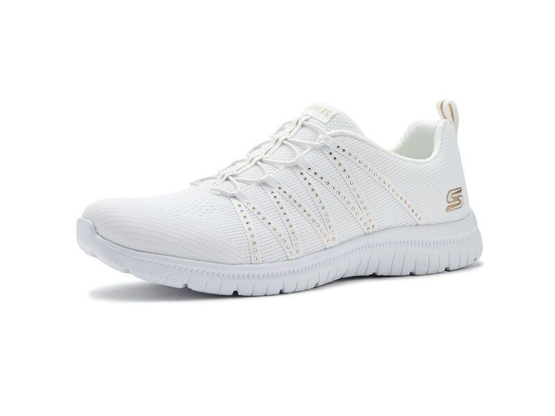 スケッチャーズ レディース シューズ スニーカー Skechers Virtue She Sparkles WhiteGold ホワイト