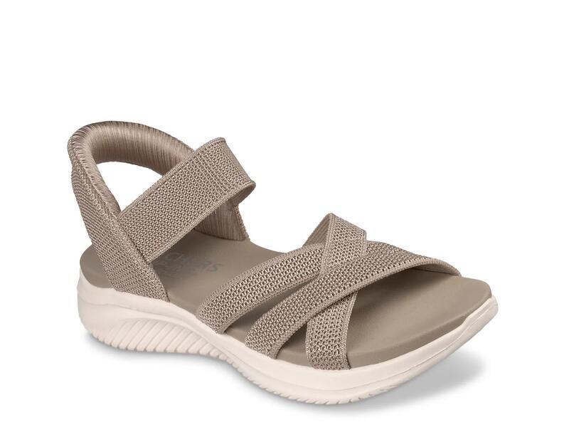 スケッチャーズ レディース シューズ サンダル SkechersHands Free Slipins Ultra Flex 30 Forever Better Sandal Taupe トープ