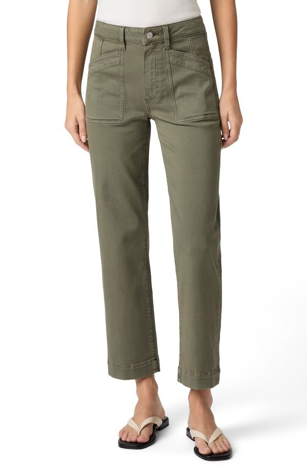 ペイジ レディース ボトムス レギンストレート パンツ アンクル PAIGE Quincy Ankle Straight Leg Pants Vintage Ivy Green グリーン
