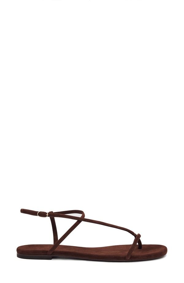 リフォーメーション レディース シューズ サンダル Reformation Pina Flat Sandal Espresso Suede リフォーメーション レディース シューズ サンダル Reformation Pina Flat Sandal Espresso Suede