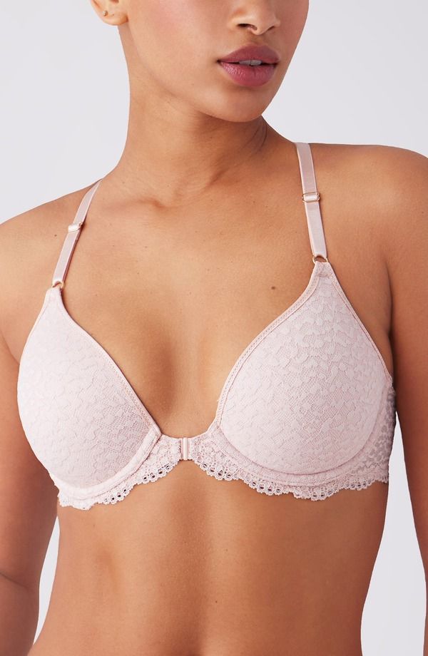 ビーテンプティッド レディース トップス Tシャツ btemptd by Wacoal Untamed Underwire Front Close TShirt Bra Rose Smoke スモーク