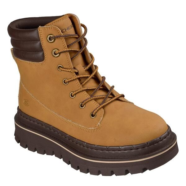 スケッチャーズ レディース シューズ ブーツ・レインブーツ アンクル Skechers Womens Jammers Flat Ankle Boots Wheat Leather スケッチャーズ レディース シューズ ブーツ・レインブーツ アンクル Skechers Womens Jammers Flat Ankle Boots Wheat Leather
