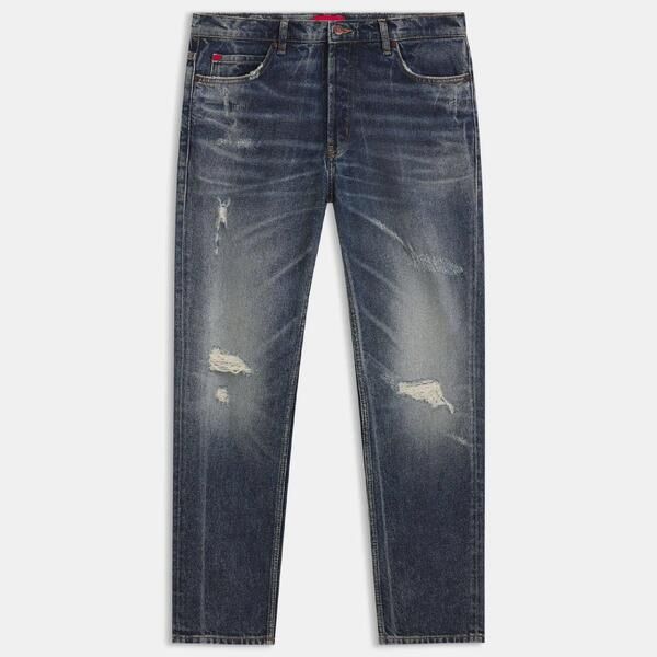 フューゴ メンズ ボトムス デニムパンツ ストレート ジーンズ Hugo 634 10276858 02 Straight Leg Jeans Mens Blue ブルー