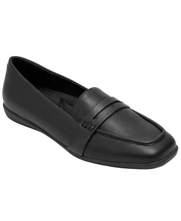 エアロソールズ レディース シューズ スリッポン・ローファー Aerosoles Womens Kody SlipOn Loafers Black Faux Leather ブラック