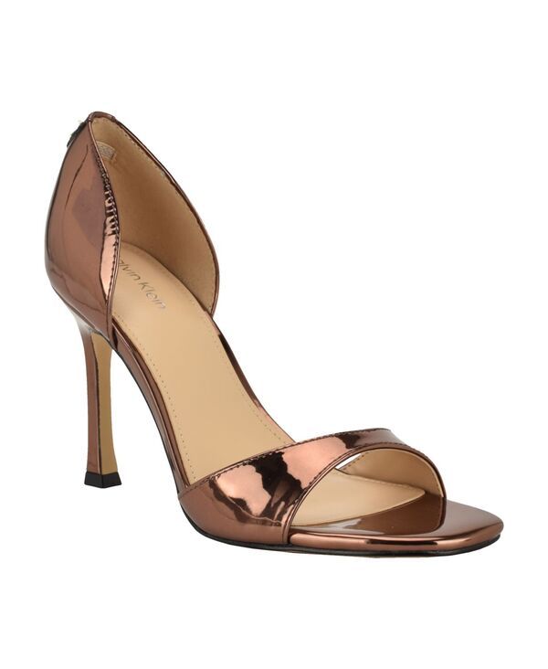 カルバンクライン レディース シューズ サンダル Calvin Klein Womens Aileen DOrsay Stiletto Sandals Bronze Mirror Metallic メ
