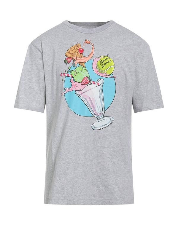 メゾンキツネ メンズ トップス Tシャツ MAISON KITSUN Gray グレー