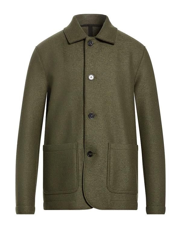 ハリス ワーフ ロンドン メンズ アウター コート HARRIS WHARF LONDON Military Green グリーン