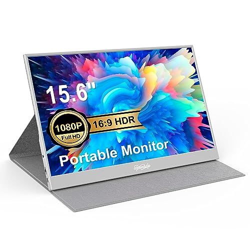 18.5インチ ポータブルモニター、ラップトップモニター 120Hz トラベルゲームモニター、400Nits HDR FHD プラグアンドプレイデュアルスピーカー、PC、タブレット、Mac、Xbox、PS3/4/5 用の外部スクリーン (18 33551157