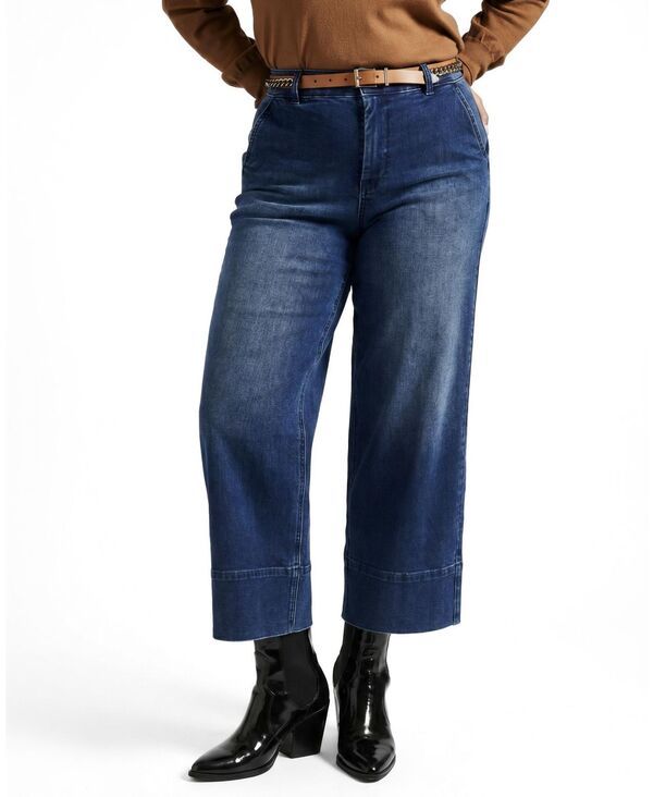 ユニバーサル スタンダード レディース ボトムス デニムパンツ クロップド ジーンズ Universal Standard Womens Carol High Rise Cropped Jeans T