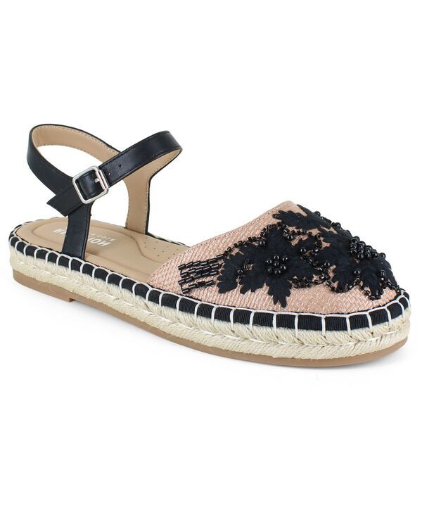 ケネスコール レディース シューズ サンダル Kenneth Cole Reaction Womens Elmar Espadrille Flat Sandals Black Raffia ブラック