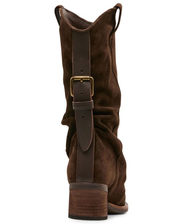 スティーブ マデン レディース シューズ ブーツ・レインブーツ Steve Madden Womens Aldora Western Slouch Boots Chocolate Suede チョコレ