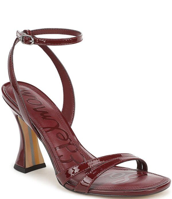 サムエデルマン レディース シューズ サンダル レザー Sam Edelman Junie Patent Leather Strappy Square Toe Dressandals French M