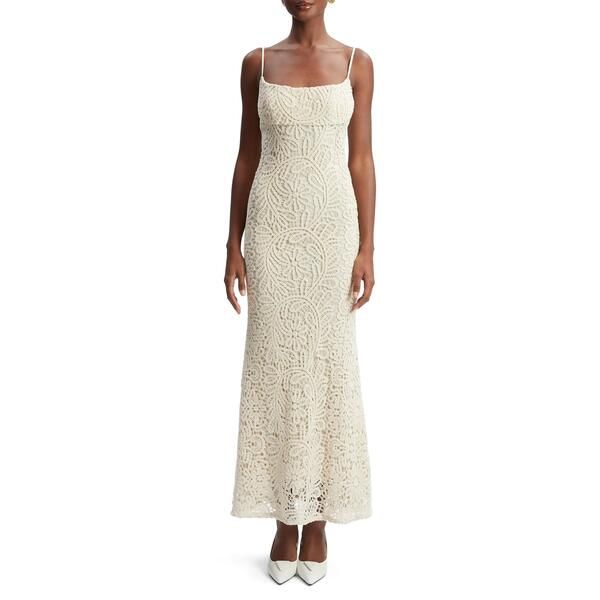 バードット レディース トップス ワンピース ミディ Bardot Womens Adoni Crochet Midi Bodycon Dress Light Sand サンド