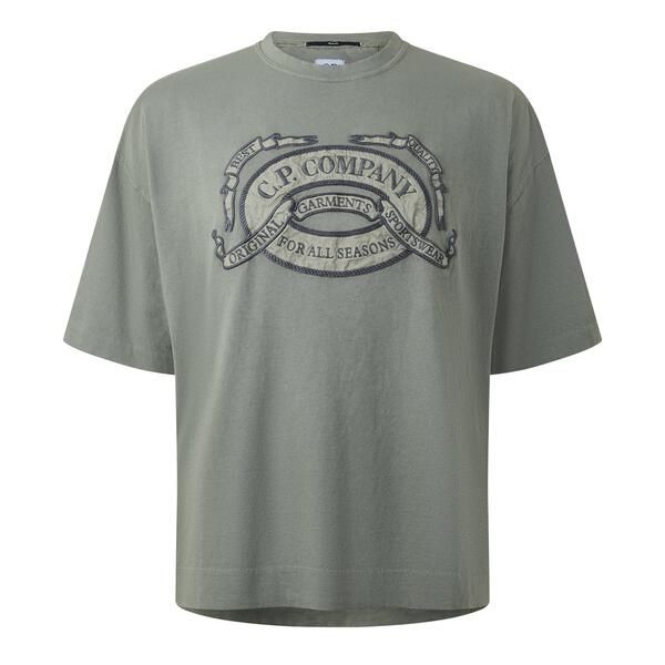 シーピーカンパニー メンズ トップス Tシャツ ロゴ CP Company CP Logo TShirt Sn64 Gunmetal 921 ガンメタル 38,220円