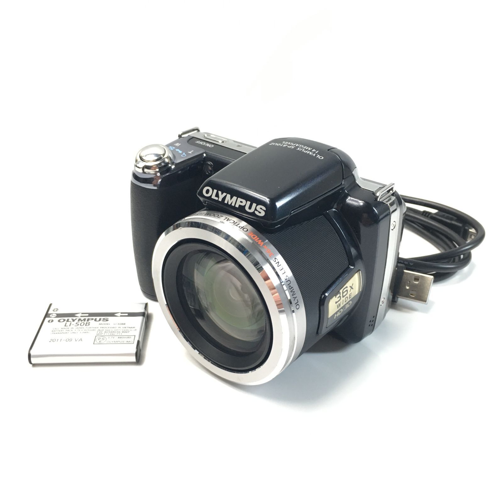 カメラ OLYMPUS SP-810UZ ブラック 1400万画素 光学36倍ズーム 3.0型