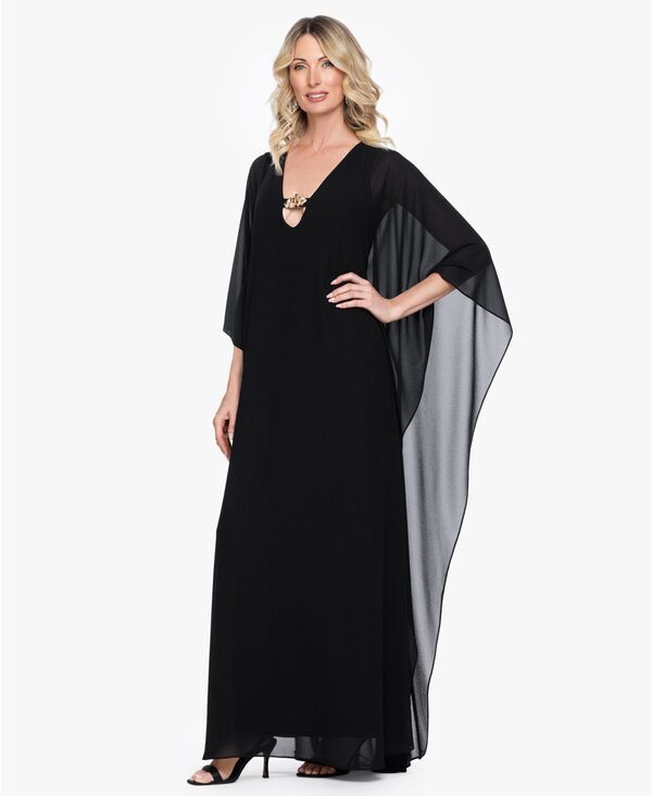 ベッツィアンドアダム レディース トップス ワンピース Vネック Betsy Adam Womens VNeck Long Kaftan Dress Black ブラック ベッツィアンドアダム レディース トップス ワンピース Vネック Betsy Adam Womens VNeck Long Kaftan Dress Black ブラック