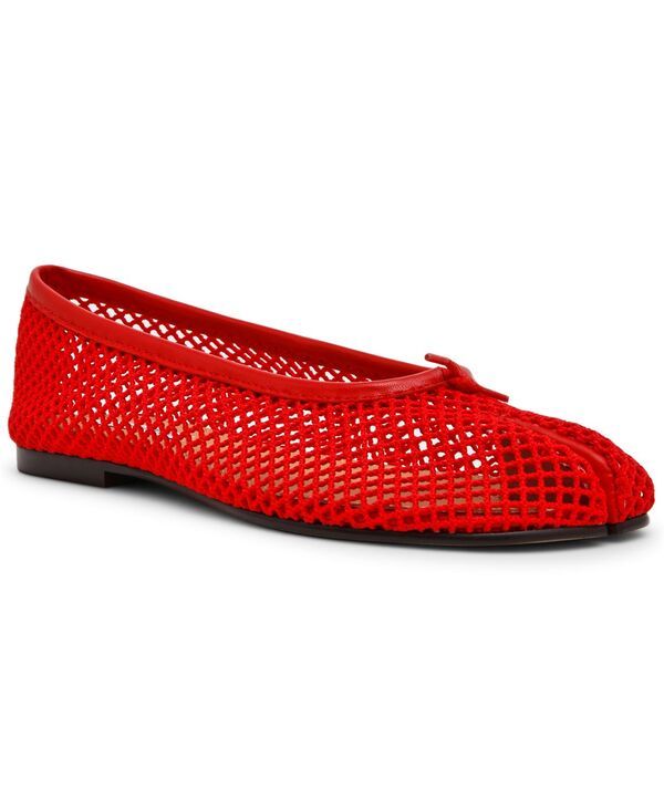 スティーブ マデン レディース シューズ パンプス Steve Madden Womens Calico SplitToe Ballet Flats Red Mesh レッド