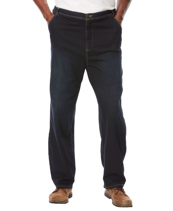 キングサイズ メンズ ボトムス カジュアルパンツ リラックスフィット スウェットパンツ トール デニム KingSize Big Tall 5Pocket Relaxed Fit Denim Look