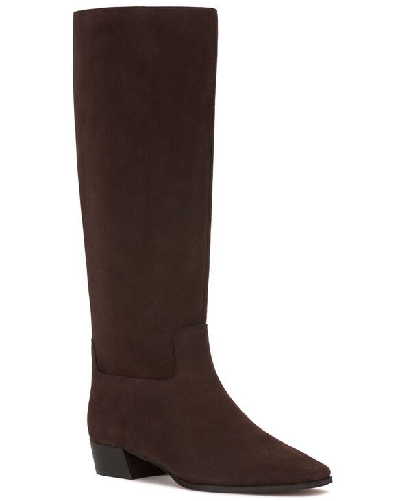 ヴィンスカムート レディース シューズ ブーツ・レインブーツ Vince Camuto Womens Pavla KneeHigh SnipToe Boots Brownie Suede