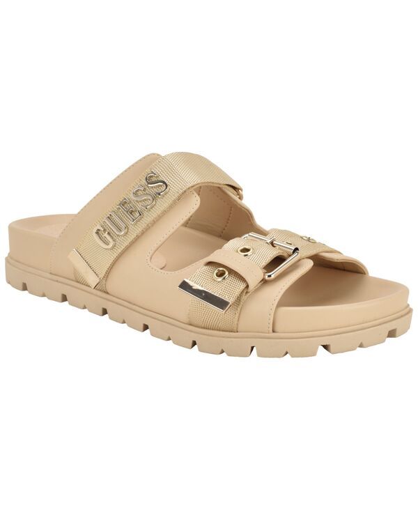 ゲス レディース シューズ スリッポン・ローファー サンダル GUESS Womens Faxona Branded SlipOn Footbed Sandals EggshellNatural 21,868円